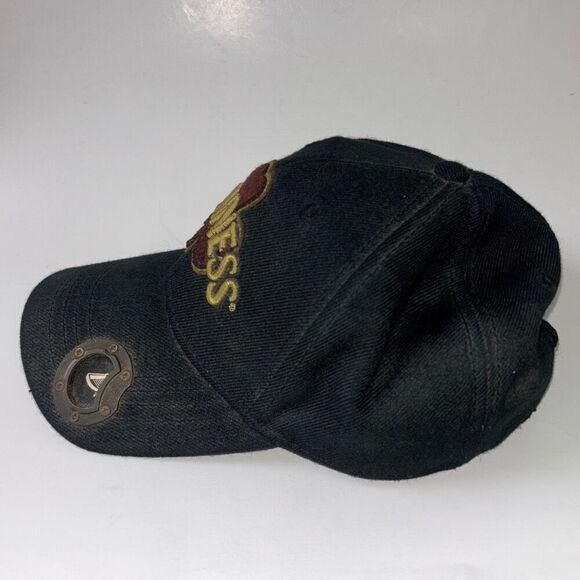Guinness Hat Cap Black Baseball Adjustable w/Bottle Opener One Size - Picture 2 of 7
